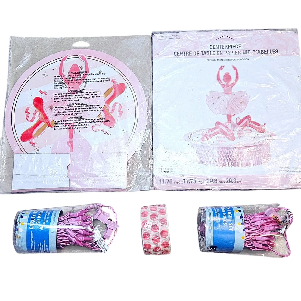 Ballerina Birthday Party Supplies Bundle - NEW & Gently Used